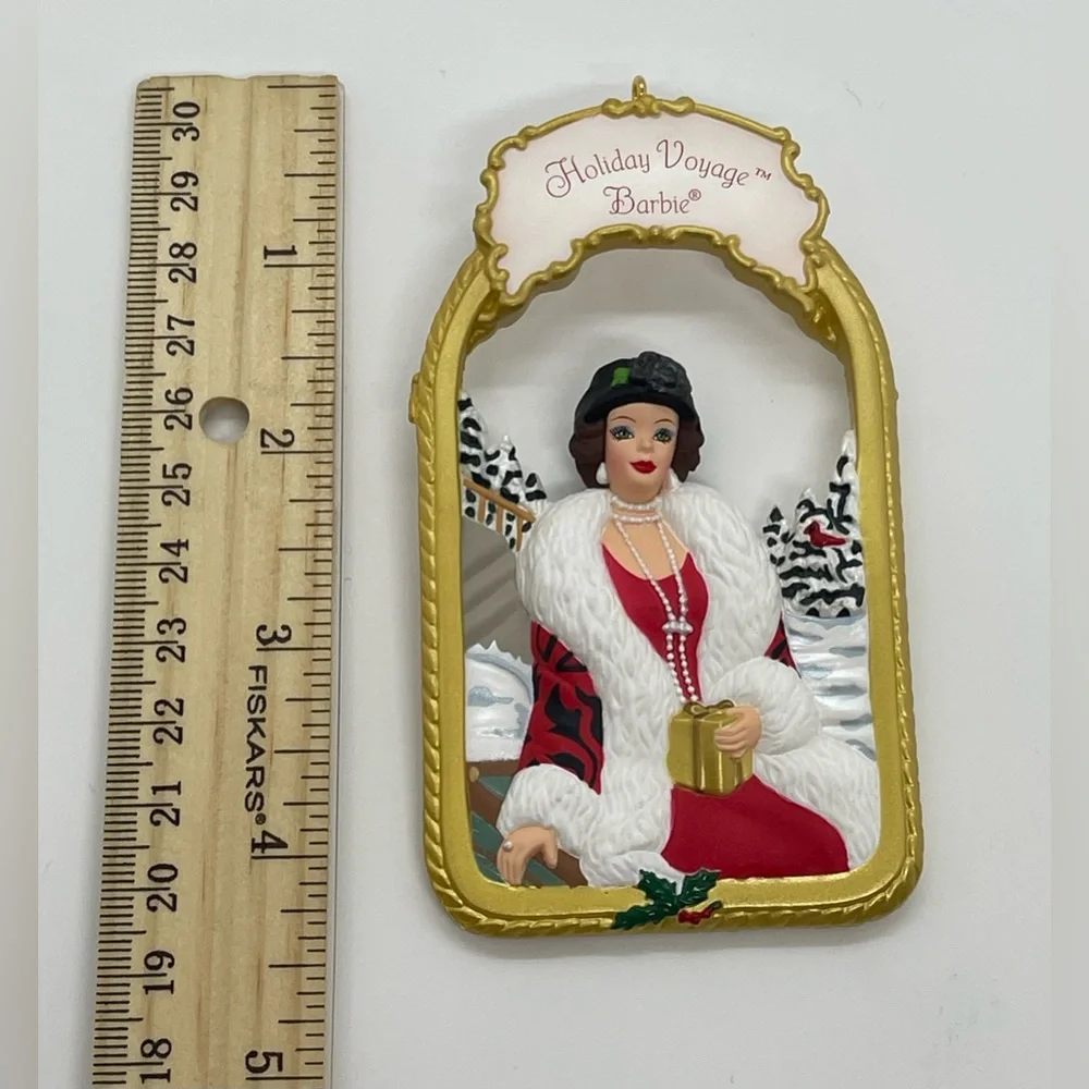BARBIE HOLIDAY VOYAGE VINTAGE 1998 CHRISTMAS ORNAMENT